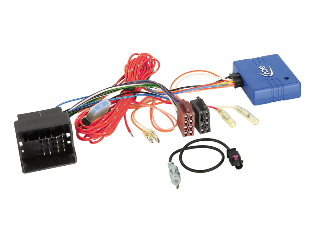 ACV 12-1024-46-15 | CAN-BUS Adapter Kit BMW Quadlock  ISO, mit Antennenadapter Fakra  DIN